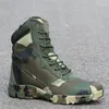 Scarpe da fitness Stivali militari da uomo Stivali da deserto tattici da combattimento mimetici impermeabili da esterno Ultraleggeri Traspiranti antiscivolo Arrampicata Escursionismo Alto