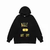 Winter Heren Hoodies Sweatshirts Hoodie Ontwerper Galeries afd. Gary Geschilderd Graffiti Gebruikte letters Gedrukt Los Casual Mode Heren en Dames Hoodies Maat S-XL