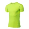 Mensar Tight Training Suit Running Short Sleeve Sportswear Elastic Quick Tork T-Shirt FD7O