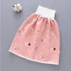 Klänningar Nya förhindrar barnsäng som väter ren bomullsbarns kjol för att förhindra läckage av urininlärningsbyxor som tvättade kjolar