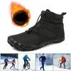 Fitnessschoenen Winter Snowboots Jogging Sneakers Antislip Casual blote voeten Waterdichte hoge top voor reizen Klimmen Wandelen