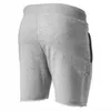 Coton Shorts décontracté és hommes Gym Fitness musculation Bermuda été élégant imprimé pantalons courts bas mâle course Sport vêtements 240308