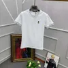 夏の男性TデザイナーTシャツウェンズスリムセミタイトなショートスリーブトップファッションレター刺繍グラフィックティーサイズM-4XL
