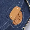 Hoge kwaliteit designer handtas Denim tas Dames schoudertas Crossbody Bag Schouderriem crossbody portemonnee 2024 nieuwe handgemaakte tas groothandel