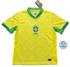 브라질 축구 저지 2024 Copa America Cup Neymar Vini Jr Kids 키트 세트 2025 브라질 국가 팀 축구 셔츠 24/25 홈 어웨이 플레이어 버전 4xl Rodrygo Martinelli