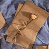 Confezione regalo 30 pezzi Buste Kraft Buste marroni Organizzatori di carta per calligrafia Letteratura e