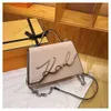 Karl Designer Handbag Women K/SIGNATURE Small Crossbody Bag Single Shoulder Bag Letter Chain Crossbody Bag Large Capacity Square Bag 240318