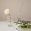 Vases Glass Flower Vase For Home Decor Terrarium Table Ornaments Rustic Small