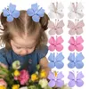 Hair Accessories Children's PU Leather Butterfly Clip Does Not Harm Full Package Girl's Broken