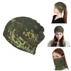 ベレー帽Flecktarn Camo Bandana Neck Gaiter for Ski Running女性男性を包むスカーフアーミーカモフラージ