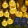 Snaren Led-verlichting Decoratie Kleine bubbelballamp Vakantieverlichting Batterij Zonne-energie voor kerstbruiloft Festoen