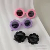 Ins Kids Candy Color Flower Sunglasses Summer Girls Eyeglasses Fashion Boys UV Protection Beach Sunblock Children Holiday Sunshades Q6844