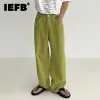 Hosen IEFB American Wide Leg Jean Herren Casual Denim Pant Tide Männliche Vintage Solid Color Lose gerade Hose 2023 Mode neu 9A8695