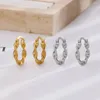 Boucles d'oreilles Ventfille 1pc argent or couleur Mobius bande pour femmes fille fête cadeau Vintage plaqué mode bijoux goutte en gros