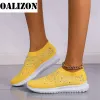 Loafers Flats Sports Shoes Sneakers 2022 Новый весенний летний дизайнер -дизайнерский дизайнер Crystal Mesh Casual уютные лоферы бег дышащие вулканизированные туфли