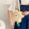 Shoulder Bags Japanese Cute Flowers Kawaii Bag Large Capacity Handbag Corduroy Plush Canvas Women Mini