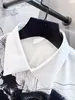 Men's Dress Shirt Slim Fit Flex Collar Stretch Pint Brand Clothing Men Long Sleeve Dress Shirts Hip Hop Style Quality Cotton Tops Black White 16208