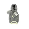 New designer dog clothing winter designers love labeling schnauzer fadou cat pet sweater sleeve stripe contrast grey white navy