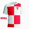 2024 Croacia Modric Soccer Jerseys 24 25ナショナルチームMandzukic Perisic Kalinic 2025 Croatias Football Shirt Kovacic Rakitic Kramaric Men Kid Kitユニフォーム