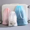 Depolama Çantaları 1 PCS Ev Seyahat Drawstring Makyaj Çantası Su Geçirmez PVC Kozmetik Yıkama Tuvalet Kiti Banyo Ayakkabıları