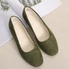 Casual Shoes 2024 Women Flats Solid Color Loafers Ladies Ballet Slip-On Pointed Toe Female Office Work