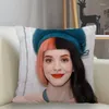 Kudde Musife Melanie Martinez Pillowcase Custom Square Cover Case Zipper 35 40 45 45cm Drop