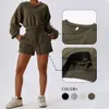 Lu Align Lemon Sport Coat Casual Long Sleeve Crop Top Woman Gym Warmth Yoga Shirt Fiess Jacket Workout Clothes Sportswear Outfit swea Lemo