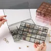 Bolsas de jóias 30 grades caixa moda removível transparente classificação dupla camada anti oxidação selagem meninas