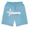 Calções masculinos y2k nofs carta impressão calças curtas casual placa moda streetwear praia masculino calças esportivas oversize