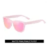 Lunettes de soleil Reggaeon lentille polarisée hommes femmes Uv400 haute qualité pêche conduite Sports de plein air lunettes de soleil rose