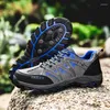 Zapatos deportivos para hombre, senderismo, transpirables, antideslizantes, escalada, mujer, Trekking, zapatillas de deporte al aire libre para hombres, botas de caza para acampar