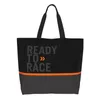 Sacos de compras Personalizado Race Car Pit Crew Checkered Flag Canvas Bag Mulheres Lavável Grande Capacidade Mercearia Racing Sport Shopper Tote