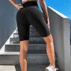 Neue Jacquard-Yoga-Oberbekleidung, hebende hohe Taille, enger Bauch, 5-Zoll-Laufhose, elastische Pfirsichhüften, Fitnesshose für Frauen