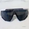 Modische Sport-Sonnenbrille für Herren, SPS 04W, Damen, PRA, Linea Rossa, Impavid-Brille, umwickelt, Nylon, schwarzer Rahmen, Schiefergläser, 100 % UVA/UVB-Schutz, mit Originalverpackung, 388