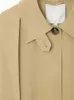 Primavera mujer elegante chaqueta de trinchera suelta con bufanda femenina vintage cuello con muescas manga larga elegante dama abrigo trajes 240309