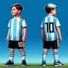 Meninos camisas de futebol Ronal_do 10 e 7 Jersey para crianças Messi_i camisa de futebol jovem presente crianças 3 peça conjunto 240315