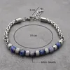 Strang Armband Homme Für Männer Edelstahl Stein Einstellbar Frauen Pulseras Schmuck Bileklik Zubehör Bijoux