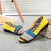 Casual Shoes Women Flats Female Candy Color Stripe Loafers Mother Slip On Comfortable Soft Flat Spring Ladies Shoes785