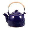 Zestawy naczyń obiadowych Teapot porcelanowy teakettle wielokrotnego użytku Kettle Klasyczny garnek dekoracyjny z uchwytem