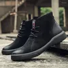 Buty do chodzenia mężczyzn Sneakers Cowhide High Cut Boots Zapatillas Hombre de Deporte Chaussure Homme Rozmiar 39-45