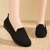 Boots Summer Women Flat Loafers Pointed Toe Knitted Ladies Office Shoes Comfortable Formal Shoes For Woman Female Ballet Flats