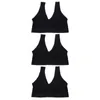 Yoga Outfit 3 Pcs Mulheres Sem Costura Plus Size Para Treino Sports Wirefree Colete Nylon Fitness Bras Tank Tops