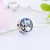 Lösa ädelstenar 925 Silver Sea Shell Fish Coral Blue Natural Stone Crystal Bead Fit Original Pan Charm Armband Reflexion Making Berloque