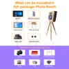 Portable Wooden Photo Booth 15.6 inch Touch Screen DSLR Photo Booth Selfie Machine for Weddings Parties Events With Flight Case