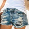 Versatile and Distressed Denim Shorts for Women 20011#