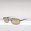 Sonnenbrille Marke Vintage Kleine Rechteckige Frauen Luxus Designer Gold Spiegel Objektiv Retro Schwarz Unregelmäßige Sonnenbrille Weiblichen Schatten