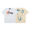 Vlone tshirt nowa marka bawełniana lycra tkanina mężczyźni i kobiety o drukowanej koszule bawełniane koszulki zwykłe krótkie tuleje klasyczny trend mody dla mężczyzn koszula 6215