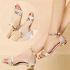 Kledingschoenen Mode Vrouw Zomer Goud Open Teen Sandaal Dames Hoge Hakken Sandalen Platform Wiggen Hakken Pumps Damesschoen