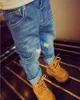 26T jean pour garçons enfant en bas âge enfant bébé printemps vêtements trous pantalon en Denim ample mode fête Club Streetwear Gentleman pantalon 210825186638