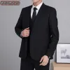 Jackets Gray/Black Blazers2023 Men Slim Fit Business Blazers Jacket Formeel Kantoor Casual Slim Fit Blazer 6xl Big Size Formal Suit Jack